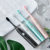 Elektryczna soniczna szczoteczka do zębów dla dorosłych Kid 6 tryb inteligentny czasomierz wybielanie szczoteczki do zębów IPX7 wodoodporna ładowarka USB wymienna głowica 6